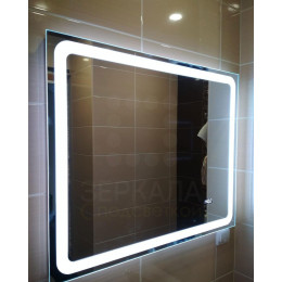 Зеркало для ванной комнаты с LED подсветкой Равенна 120х80 см